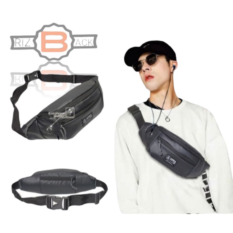 Tas pinggang Bahan anti air / Waistbag slempang waterproof Urban Original Tas selempang pria Bimo an