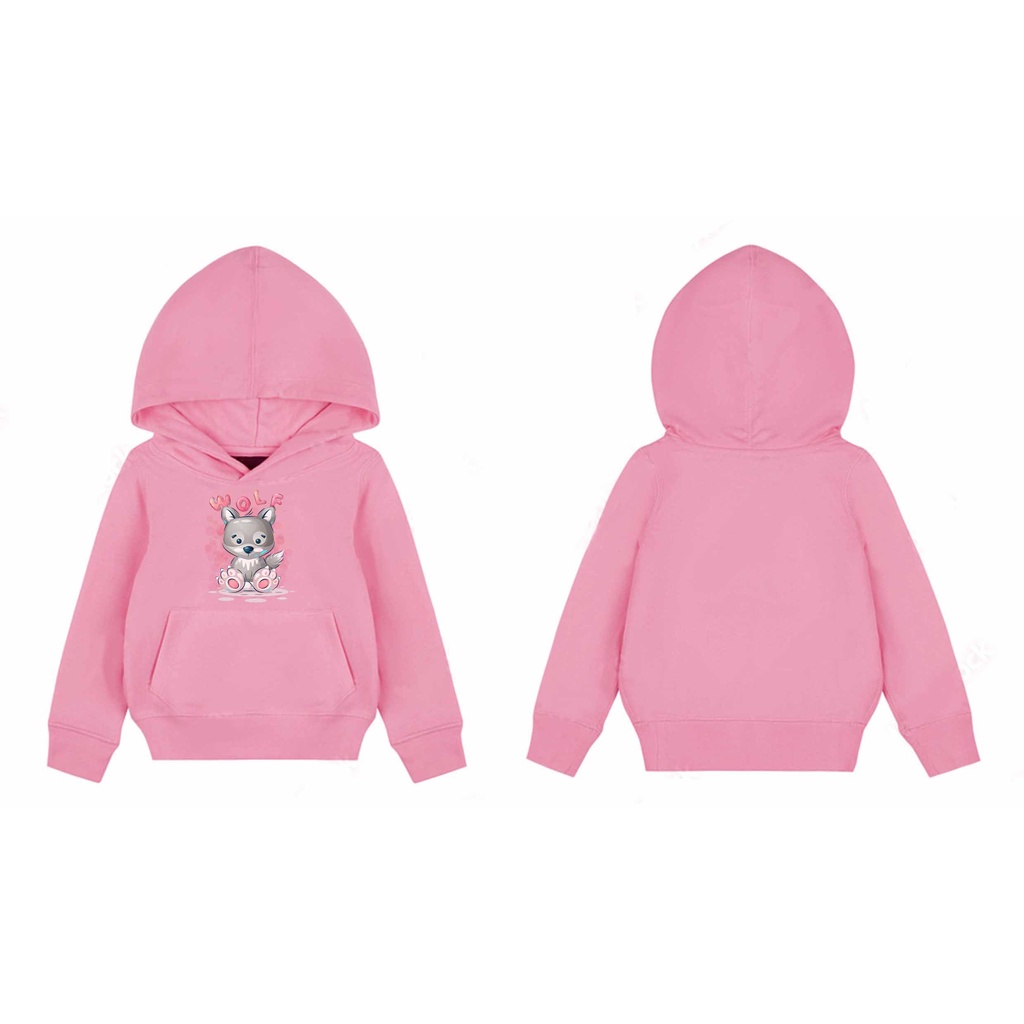 Hoodie Anak Wolf Sweater Pakaian Fleece Anak