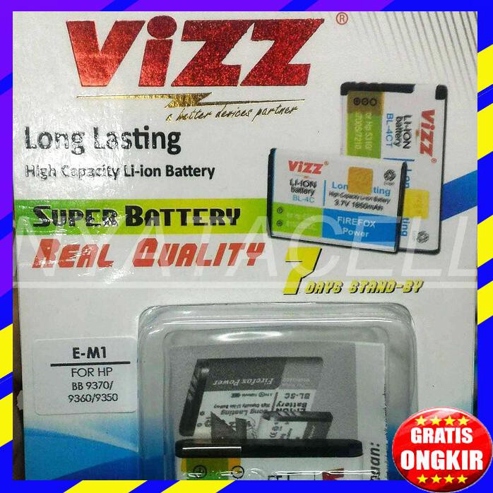 ACC HP BATERAI VIZZ BLACKBERRY F M1 BATERAI DOUBLE POWER FM1 FM 1 PEARL 9100
