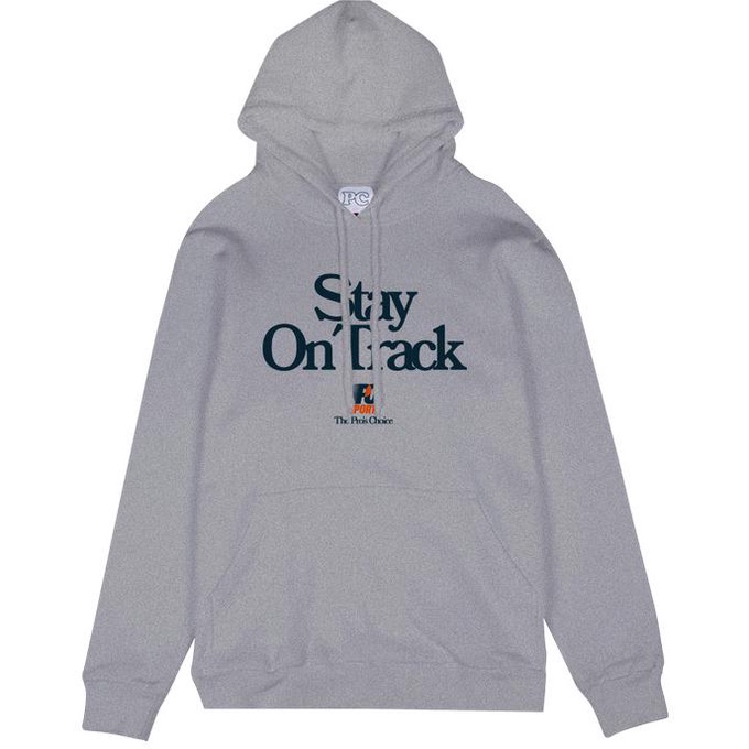 Public Culture - Stay On Track Hoodie - Misty Grey - S
