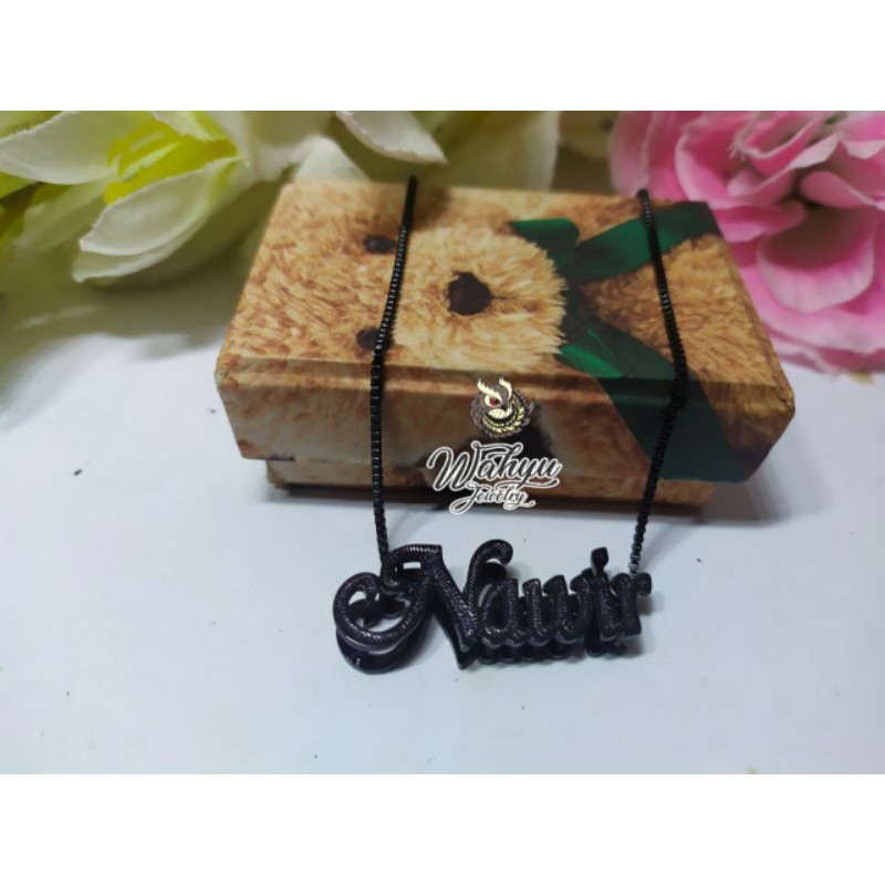 Kalung Titanium Pria Dan Wanita Kalung titanium Hitam