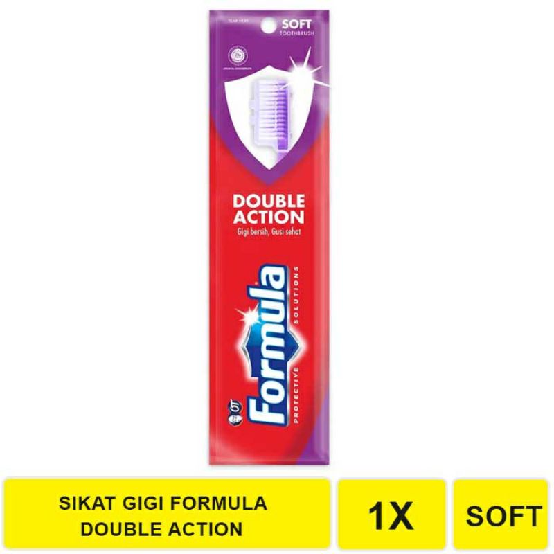 FORMULA SIKAT GIGI DOUBLE ACTION SOFT / SIKAT GIGI FORMULA DOUBLE ACTION SOFT