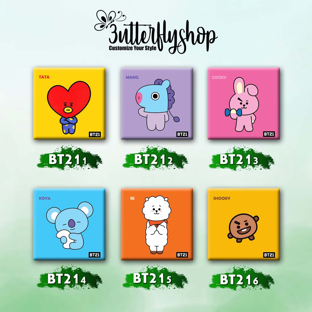 [DECOR] BT 21 dekorasi foto hiasan dinding poster tempelan Pajangan kayu