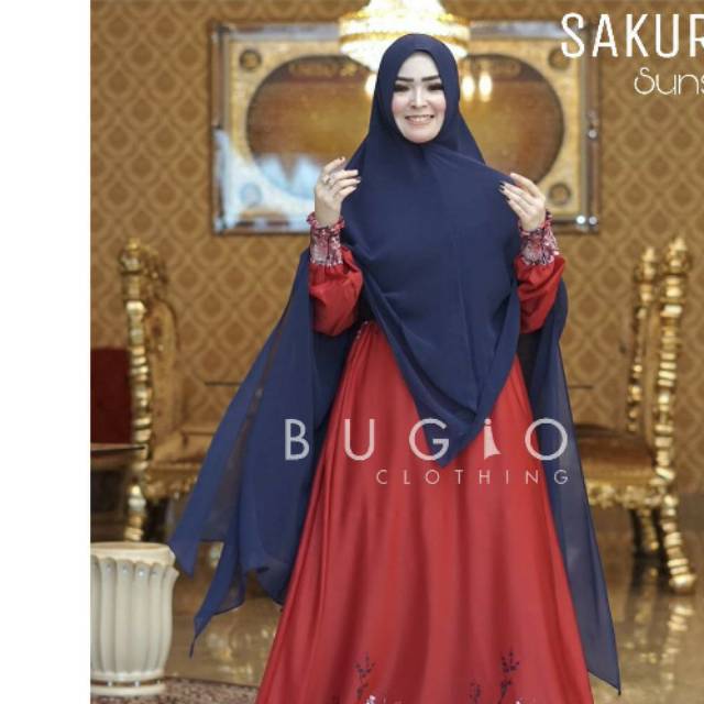 Andalusia khimar bugio hanya tinggal warna lime green