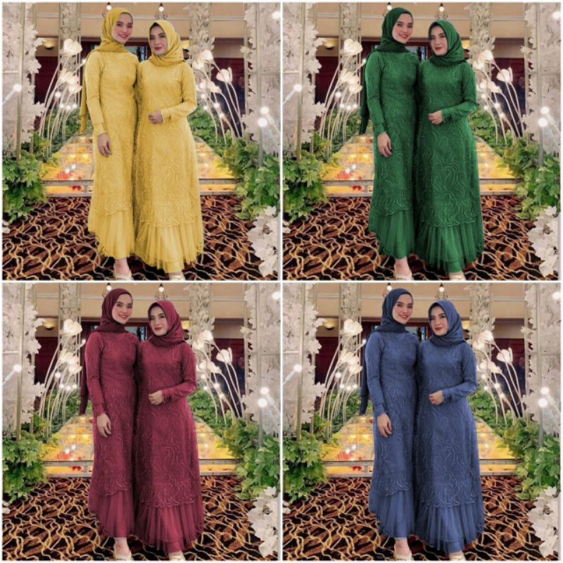 Murah banget - Gamis Brokat terbaru / Baju Lebaran / Busana Muslim wanita terbaru / Gamis Terbaru / Gamis mewah / Fashion muslim terbaru / Baju gamis / gamis bordir 2021 2022 / Baju muslim syar'i / baju muslim Terbaru 2021 / gamis remaja modern