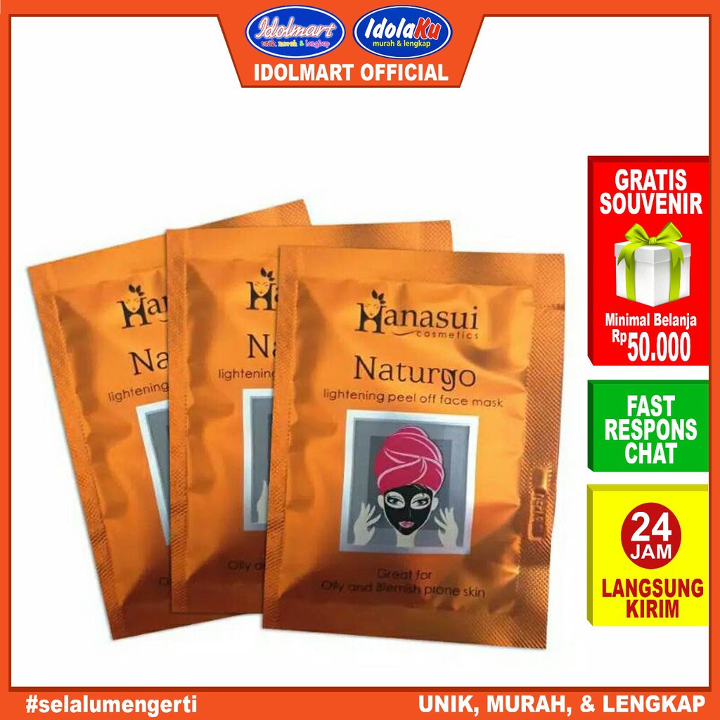 IDOLAKU Masker Naturgo BPOM Hanasui - Masker Lumpur BPOM- Naturgo