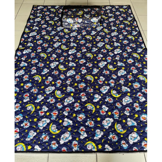 Karpet Lantai Quilting Motif Doraemon Bulan Bintang Ukuran JUMBO 230cm X 170cm BEST SELLER