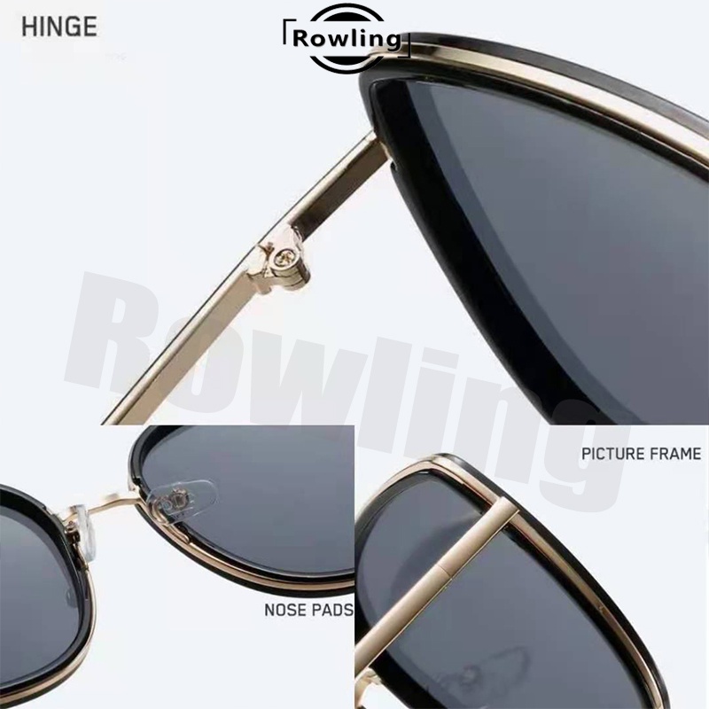 Rowling(Ka-63) Sunglasses Round Kacamata Hitam Titanium Women Sunglasses New Import Kacamata Fashion