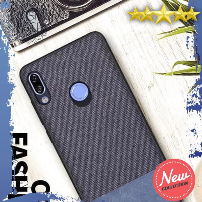 CASING HP LENOVO K5 PRO SOFT CASE FABRIC DENIM COVER