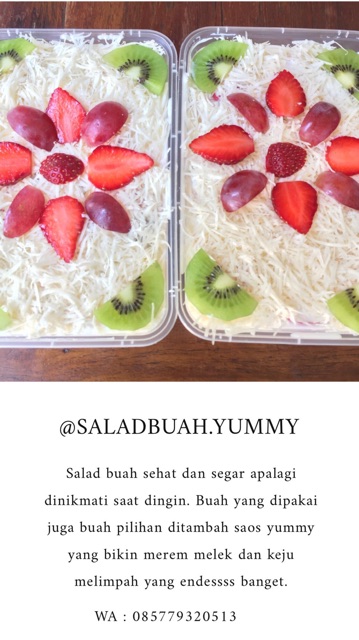 Salad Buah Segar Saladbuah Yummy Shopee Indonesia