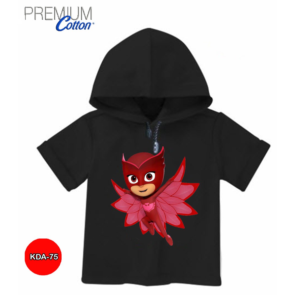 Baju PJ Mask Owlette Baju Hoodie Anak 100% Original #KDA-75