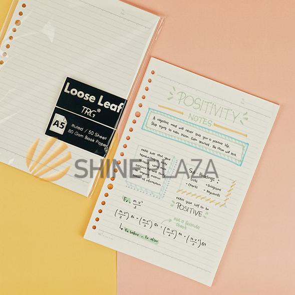 

Isi Loose Leaf A5 TRG - Refill Binder Paper A5 Bookpaper Dot Grid Plain Ruled TRGCB(A31B42)