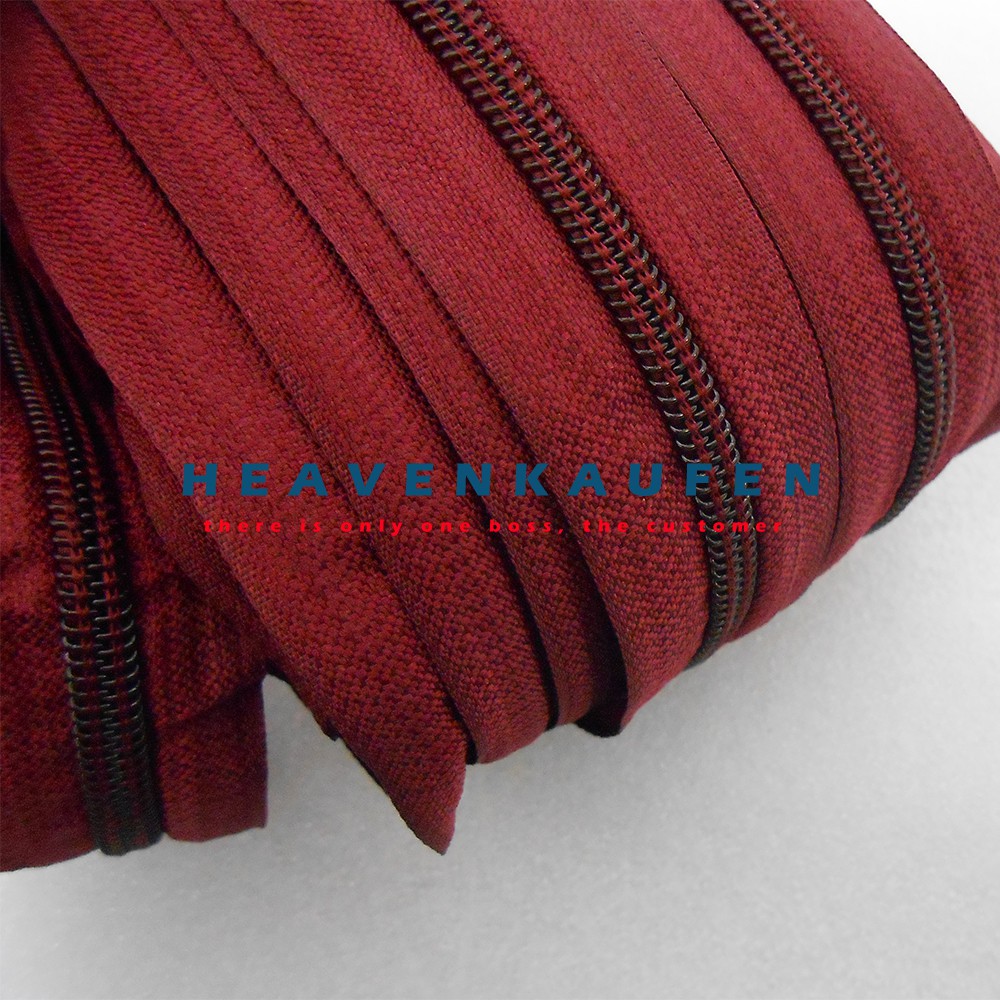 Resleting Zipper Merah Hati No 5 Murah Harga Per Meter