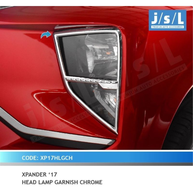 Garnis Lampu Depan Mitsubishi Xpander Chrome
