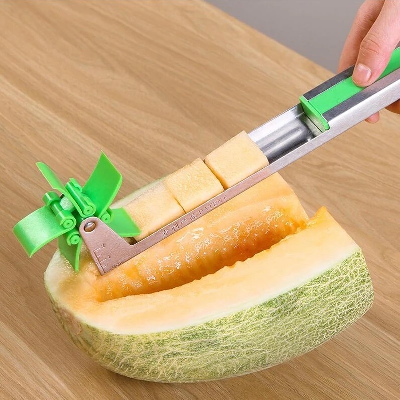 1 Pc Alat Pemotong Buah Semangka Multifungsi Bahan Stainless Steel Untuk Dapur