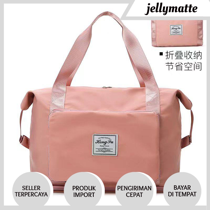 TAS TRAVEL WANITA PRIA MULTIFUNGSI FASHION KOREA IMPORT 1993 ANTI AIR NILON PARASUT JAKARTA