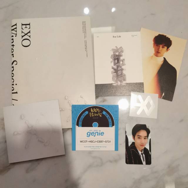 EXO For Life with Chanyeol postcard & Suho PC