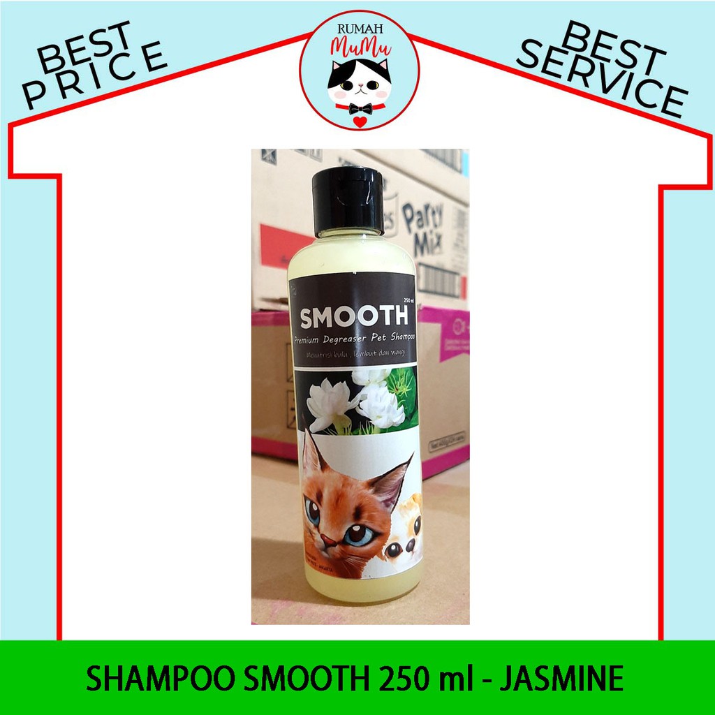 SHAMPOO KUCING ANJING MERK SMOOTH BERKUALITAS 250ml