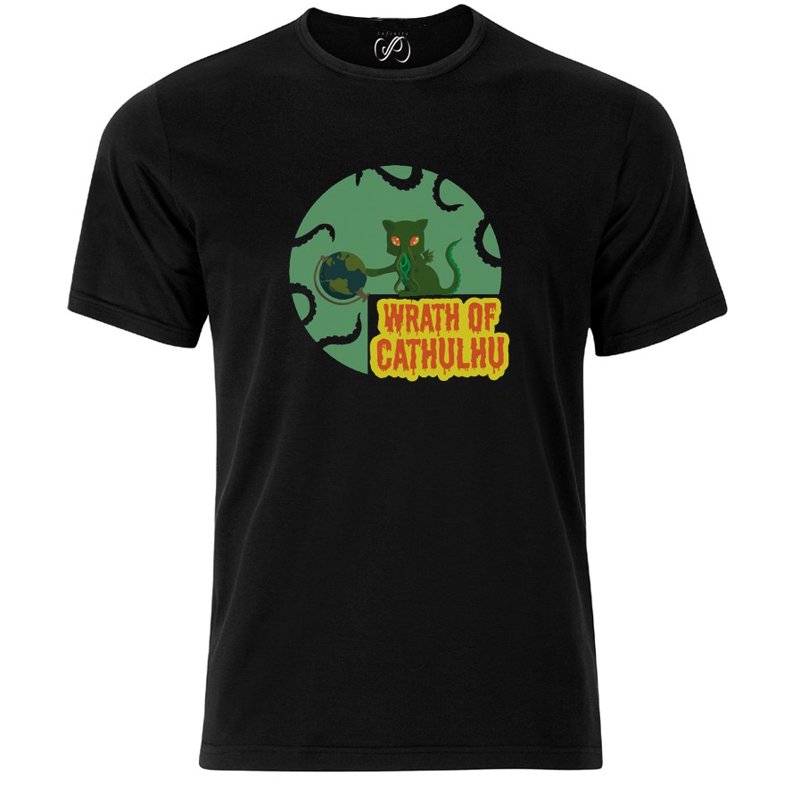 Kaos Baju Custom Karakter Lovecraft The Call of Cthulhu - Wrath of Cathulhu