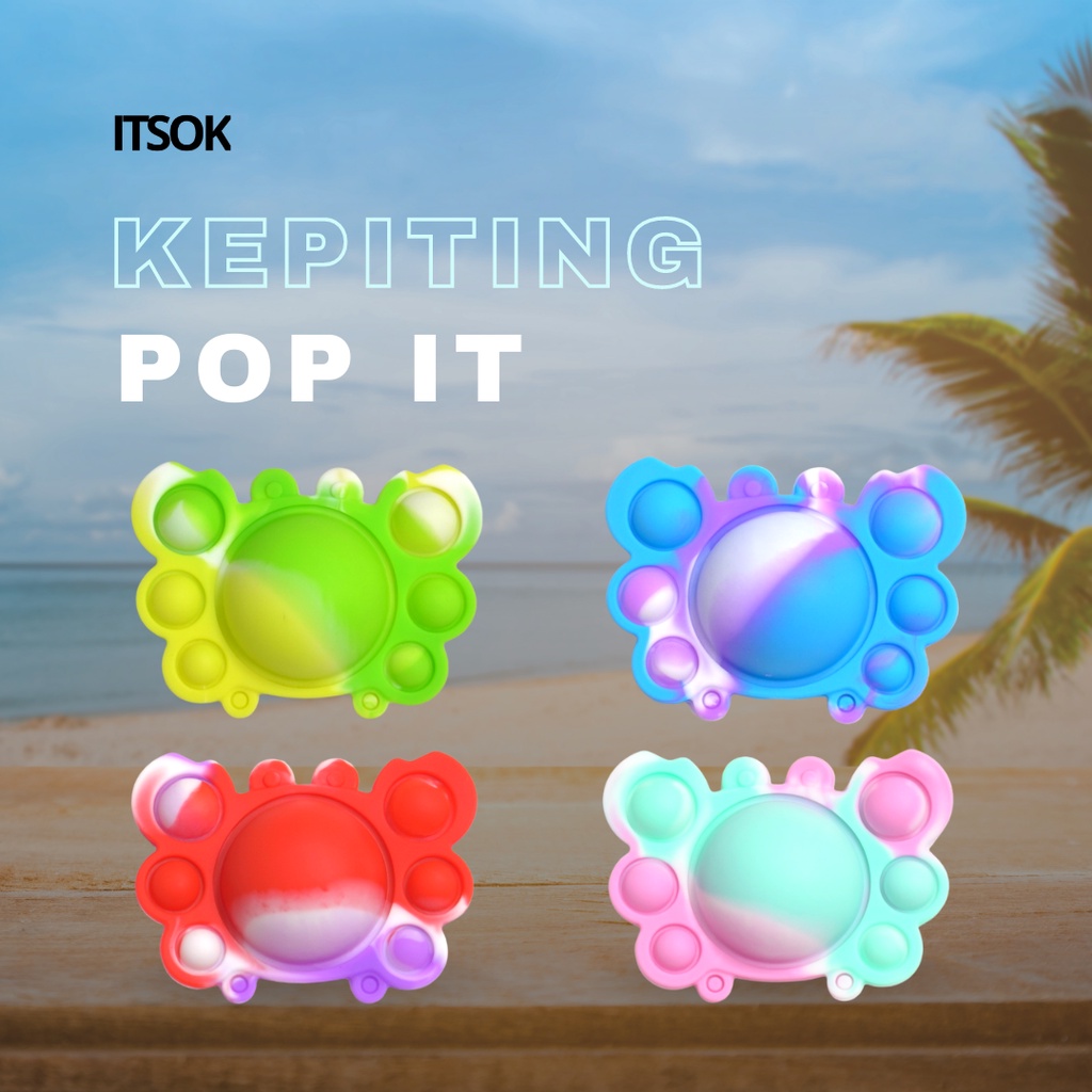 ITSOK POP IT GANTUNGAN ANAK / GANTUNGAN POP IT KARAKTER / MAINAN POP IT