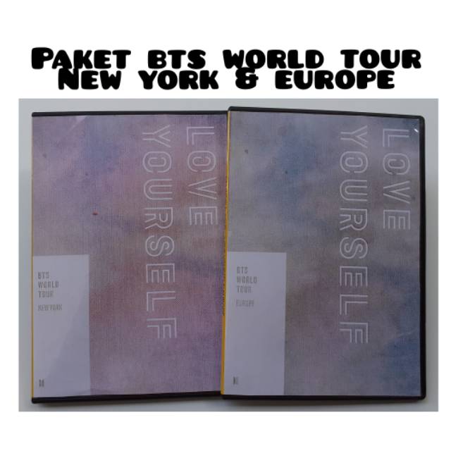DVD KPOP BTS LOVE YOURSELF IN EUROPE & NEW YORK