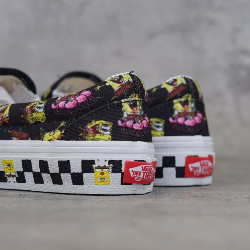 Vans Slip On Spongebob Jelly Fish Black Yellow