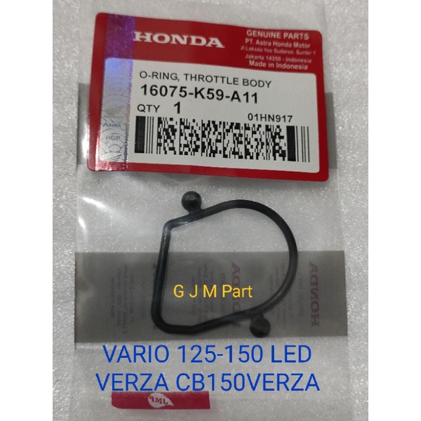 SIL O RING ORING TB THROTTLE BODY VARIO 125 150 LED CB150VERZA VERZA AHM