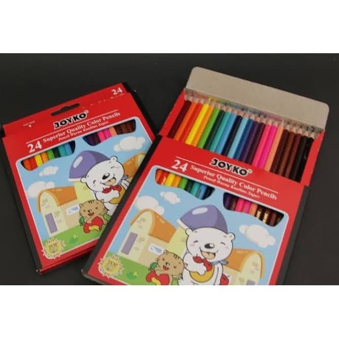 

Pensil Warna Joyko CP-24PB Color Pencil 24 Warna