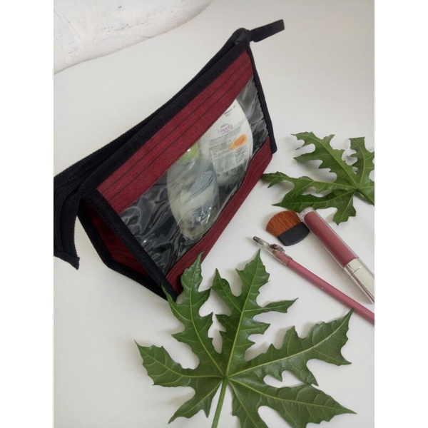 TAS KOSMETIK POUCH TRANSPARAN