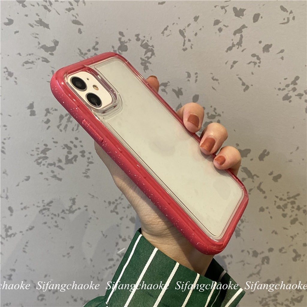 Hard Case Transparan Bumper Karet Tahan Jatuh Untuk Iphone 11 Pro Max 13 Pro Max 12 Pro Max 6s Plus 7 8 Plus Xr Xs Max