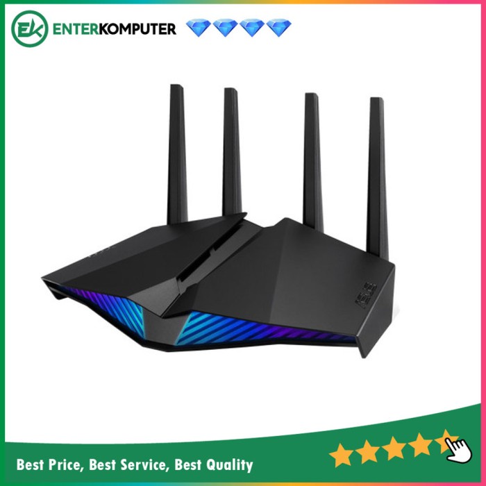 Asus AX5400 Dual Band WiFi 6 Gaming Router - RT-AX82U