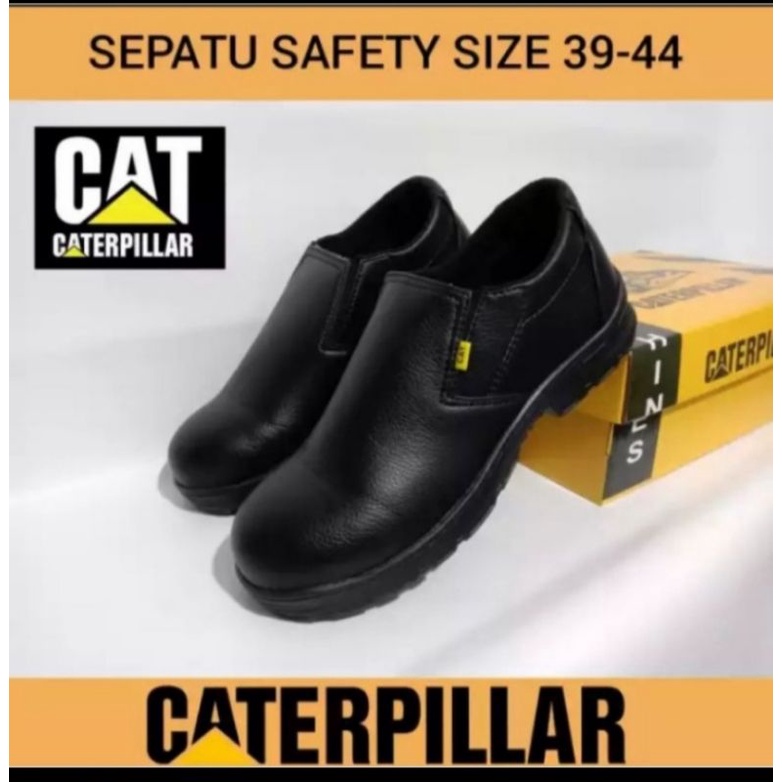 sepatu safety pendek slip on tali