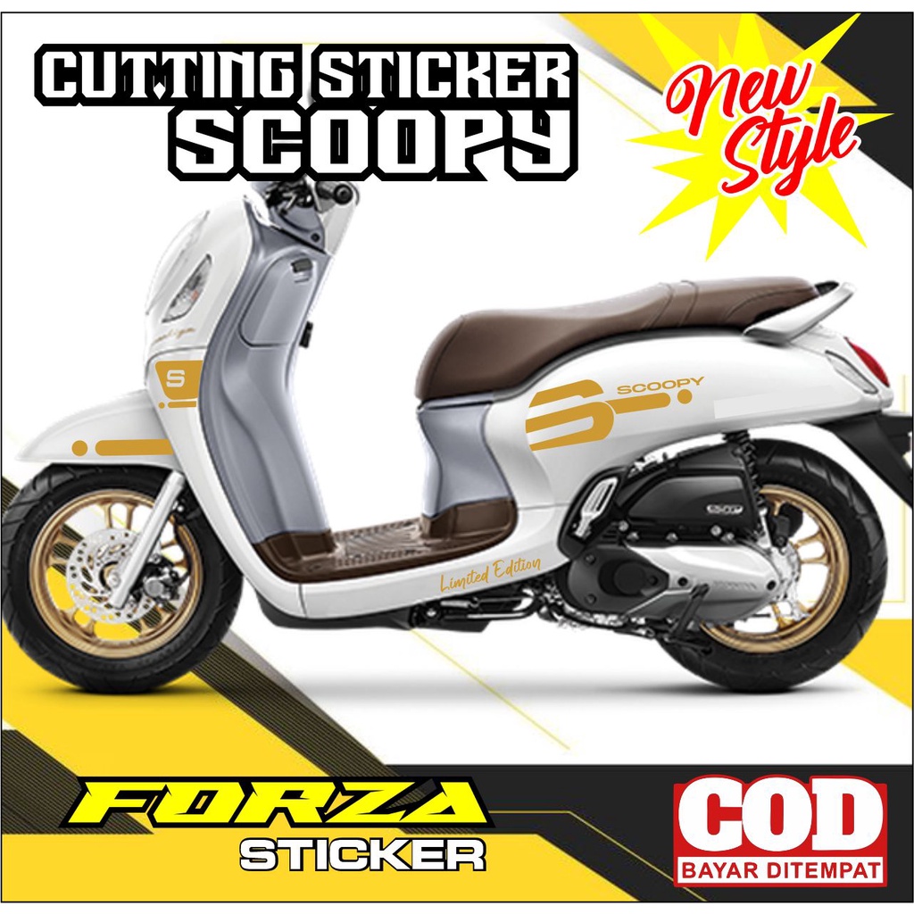 Sticker Cutting Honda Scoopy New Limited Edition/Cutting Sticker Honda Scoopy Limited Edition