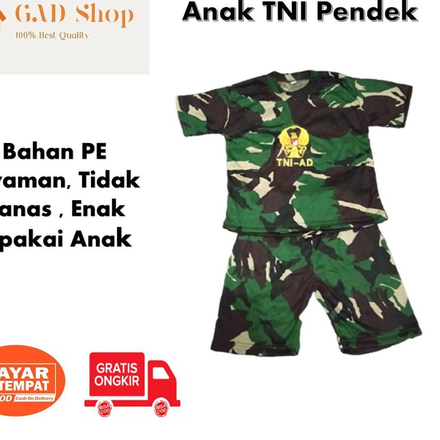 Limited - SETELAN KAOS ANAK TENTARA POLISI TACTICAL TNI PENDEK HARIAN / BAJU LAKI-LAKI /PEREMPUAN