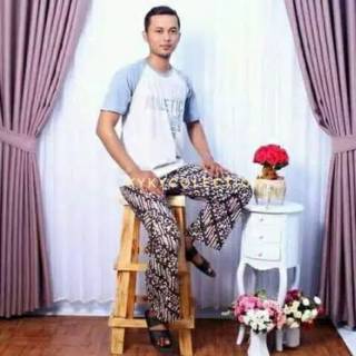  Celana  Batik  Boim Pria fit to M Harian  Murah Panjang 