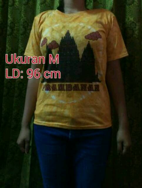 TERLARIS! Kaos Katun Candi Prambanan/ Kaos Unisex laki-laki dan perempuan/ Kaos Anak Harga Murah