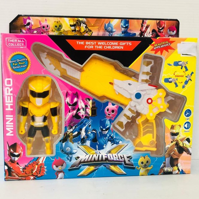 NEW MAINAN  MINI  FORCE  ROBOT MINI  X POWER RANGER MINI  FORCE  