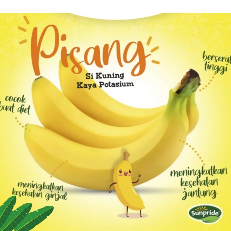 

Pisang Cavendish Banana Sunpride FINGER 1 buah - 500 gr - 1 kg