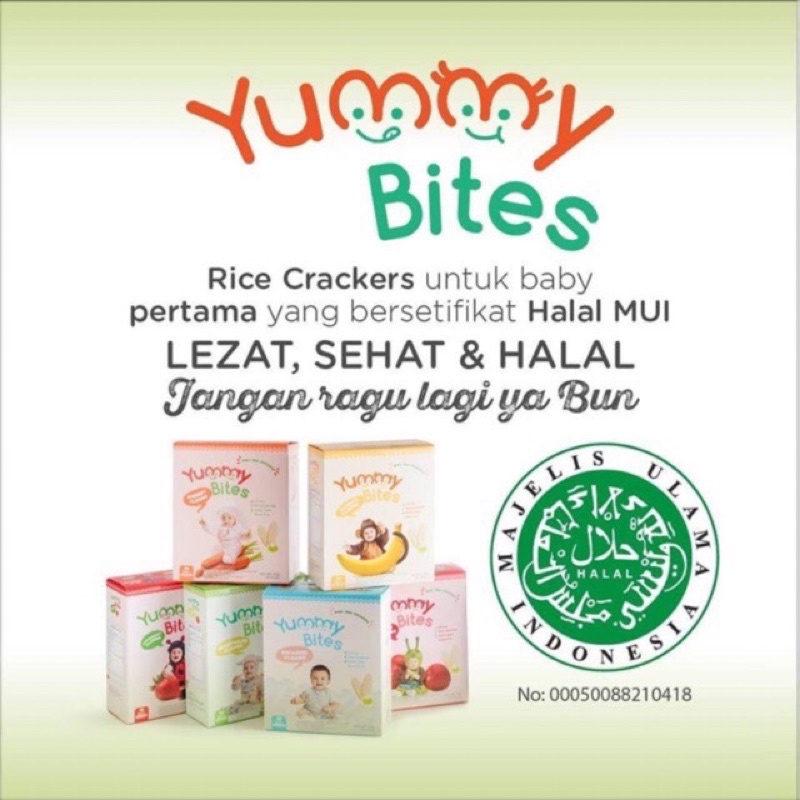 Castle - Yummy Bites Rice Crackers Organic 50gr 6bulan keatas m