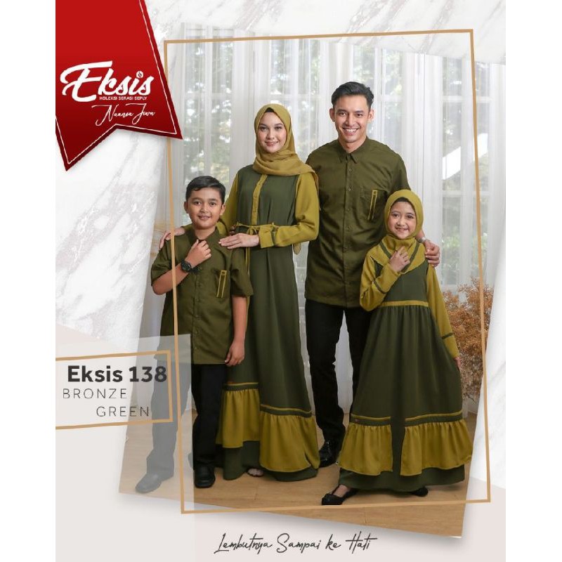 SARIMBIT SEPLY 2022 SARIMBIT EKSIS 138 BRONZE GREEN / BAJU SERAGAM LEBARAN KELUARGA MUSLIM / BAJU CO