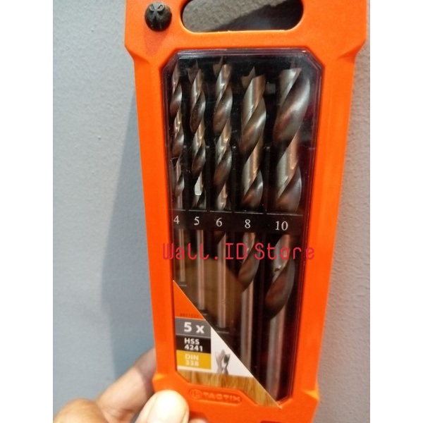 Mata Bor Kayu Hss Set 5 Pcs Tactix Ori100%