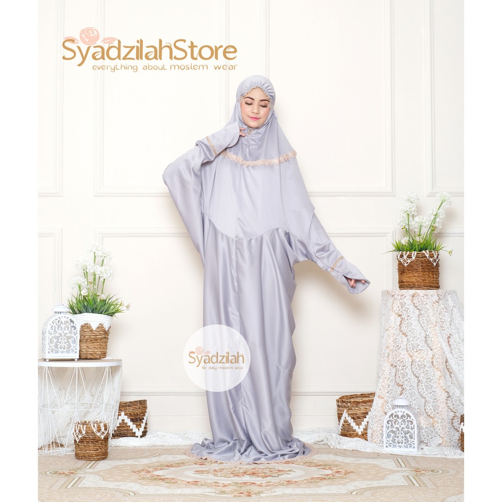 SYADZILAH - Mukena Terusan Dewasa Daily syadzilah Renda Mewah