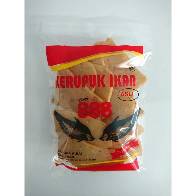 

Kerupuk Ikan Belidak 888 Asli 400Gr/kerupuk ikan sahang kapuas hulu