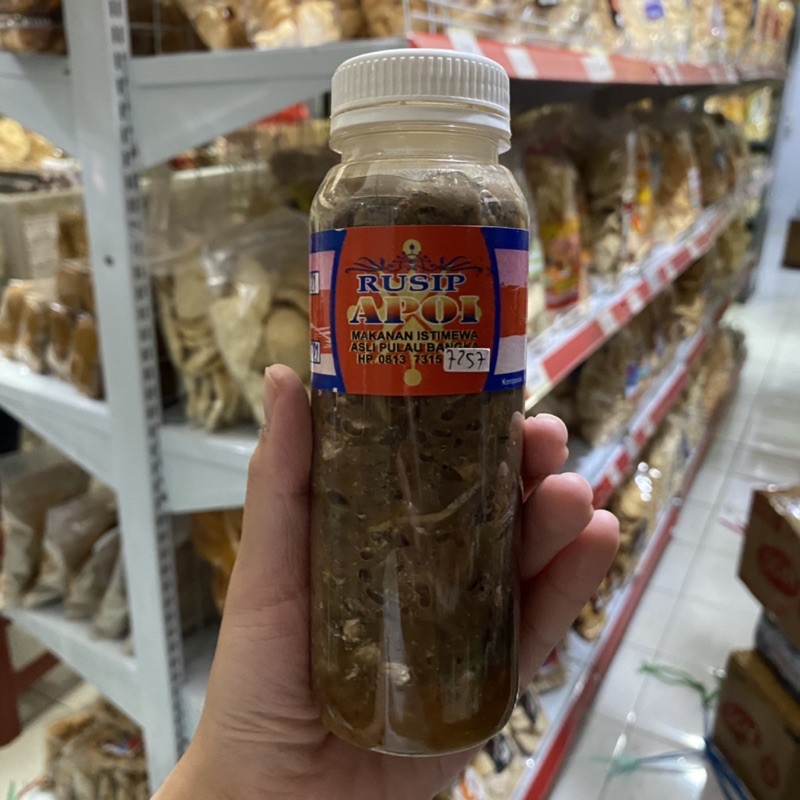 

Rusip Apoi - Snack Bangka - Snack.bangka - Cemilan Bangka - Makanan Khas Bangka - Kue Khas Bangka - Makanan Bangka - Kerupuk Bangka - Kemplang Bangka - Getas Bangka - Kerupuk Garing - Kerupuk Renyah - Oleh Oleh Khas Bangka