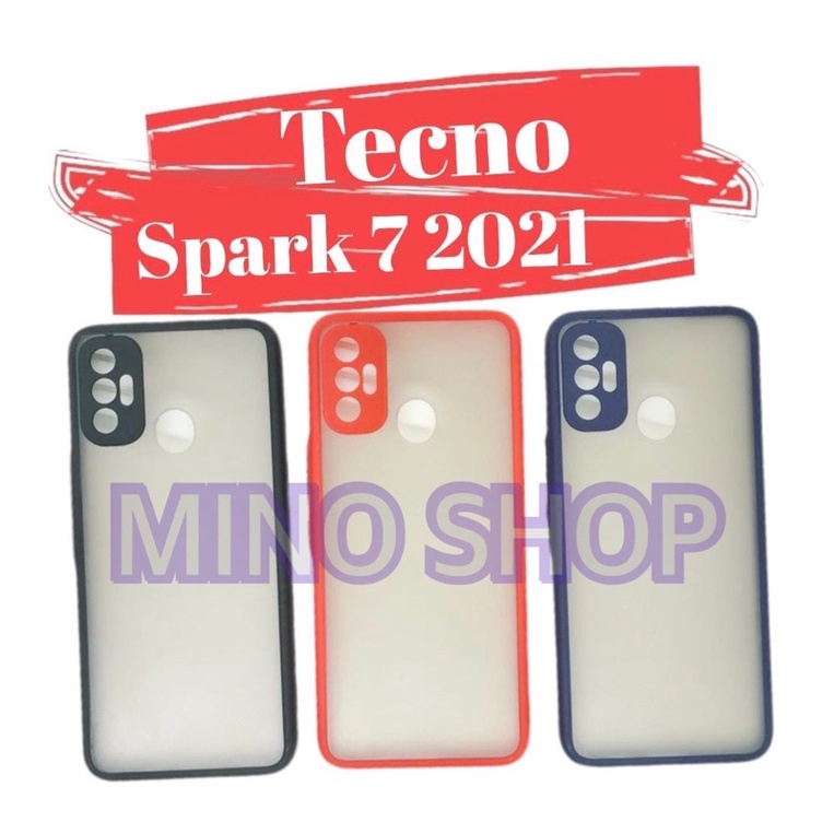 SOFTCASE TECNO SPARK 7 2020 - HARDCASE DOVE MYCHOICE + PC - AERO CASE