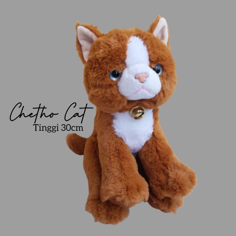 BONEKA KUCING CHETHO CAT LUCU 4 WARNA