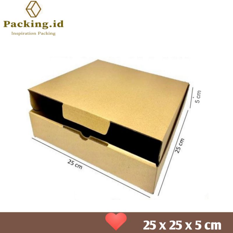 

(Min 5pcs) Box Pizza 25 x 25 x 5 cm/Box Hampers/Hampers/Packing/Kardus Packaging/Box Packing/Packing Olshop
