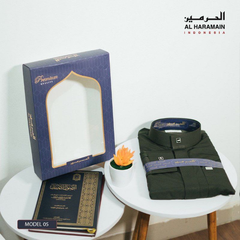 Jubah Al Haramain Woll Lengan Manset Gamis Pria Wool