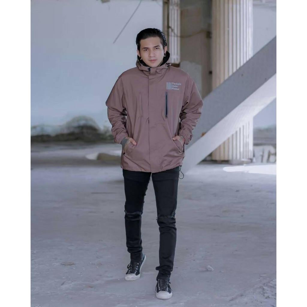 The Bojiel Pleasure - Jaket Outdoor Pria Jaket Parasut Jaket Outdoor Unisex Jaket Distro Jaket Gunung Moca