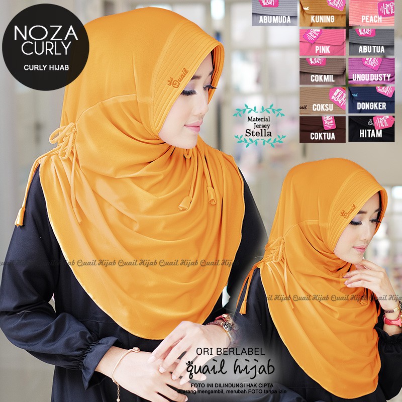 PROMO QUAIL | Noza Hijab | JILBAB KHIMAR SYARI INSTANT BERGO PET ANTEM KERUDUNG by Quail Hijab